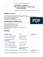 16/07/2021 - Sexta-Feira Chegar Antes Das 13:00 (Sala) - Início 13:30 N Sra Do Brasil