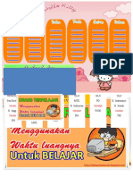 Jadwal Pelajaran Design Hello Kitty