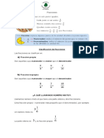 Clasificación de Fracciones