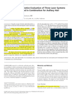 Prospective, Comparative Evaluation of Three Laser Systems Used Individually and in Combination For Axillary Hair Removal