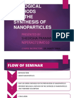Biological Methods For The Synthesis of Nanoparticles: Sheersha Pramanik