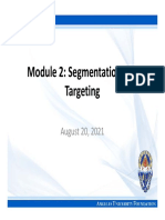 Module 2 Segmentation and Targeting