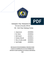 ANALISA SWOT KEL 1 MANAJEMEN KEPERAWATAN