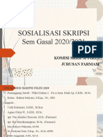 Sosialisasi Skripsi Gasal 2020-2021