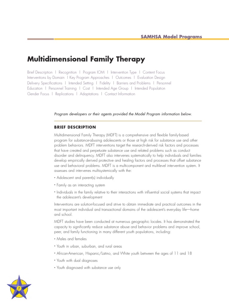 What Is A Multidimensional Family Therapy Protocol? – FZFJK