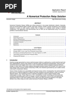 A Numerical Protection Relay Solution: Application Report