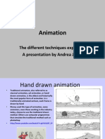 Animation: The Different Techniques Explained A Presentation by Andrea Joyce