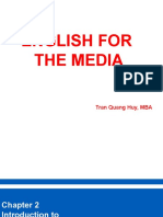 English For The Media: Tran Quang Huy, MBA