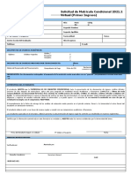 FORMULARIO DE MATRICULA CONDICIONAL VIRTUAL - Pimer Ingeso 21.2