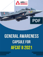 General Awareness Capsule For AFCAT II 2021 Exam