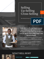 Selling Up-Selling Cross-Selling: Best Selling Techniques in The Restaurant