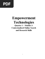 1st Quarter Module 2.2 - EMPOWERMENT TECHNOLOGY