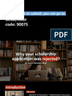 Why Your Scholarship Application Was Rejected