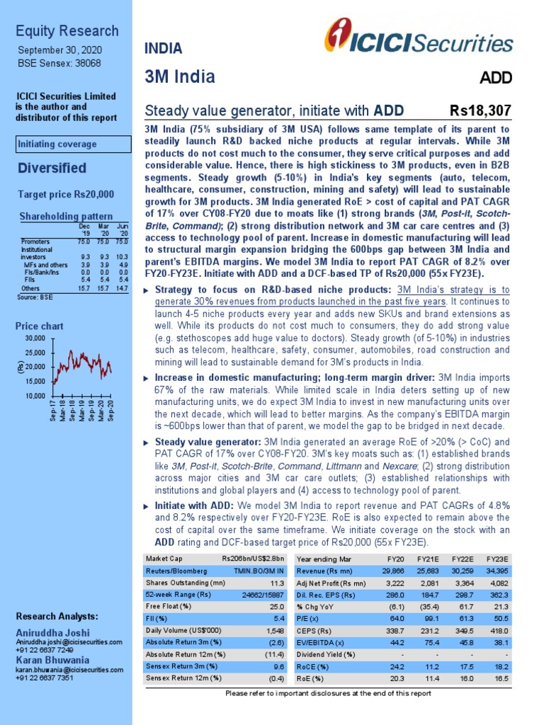 India Adhesives Market Report ICICI PDF Brand Valuation (Finance)