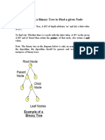 Searching A Binary Tree To Find A Given Node - DFS