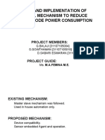 Design and Implementation of Control Mechanism To Reduce Standby Mode Power Consumption