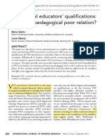 A - Pedagogical - Poor - Relation - The - Neglect of Vocational Educators' Qualifications - Smith Grace 2011 - ST