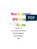 how to answer SPM Biology Paper 1 2 3 by Kenneth Ng edited may 2009