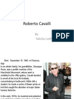 Roberto Cavalli: by Yaksha Lodha