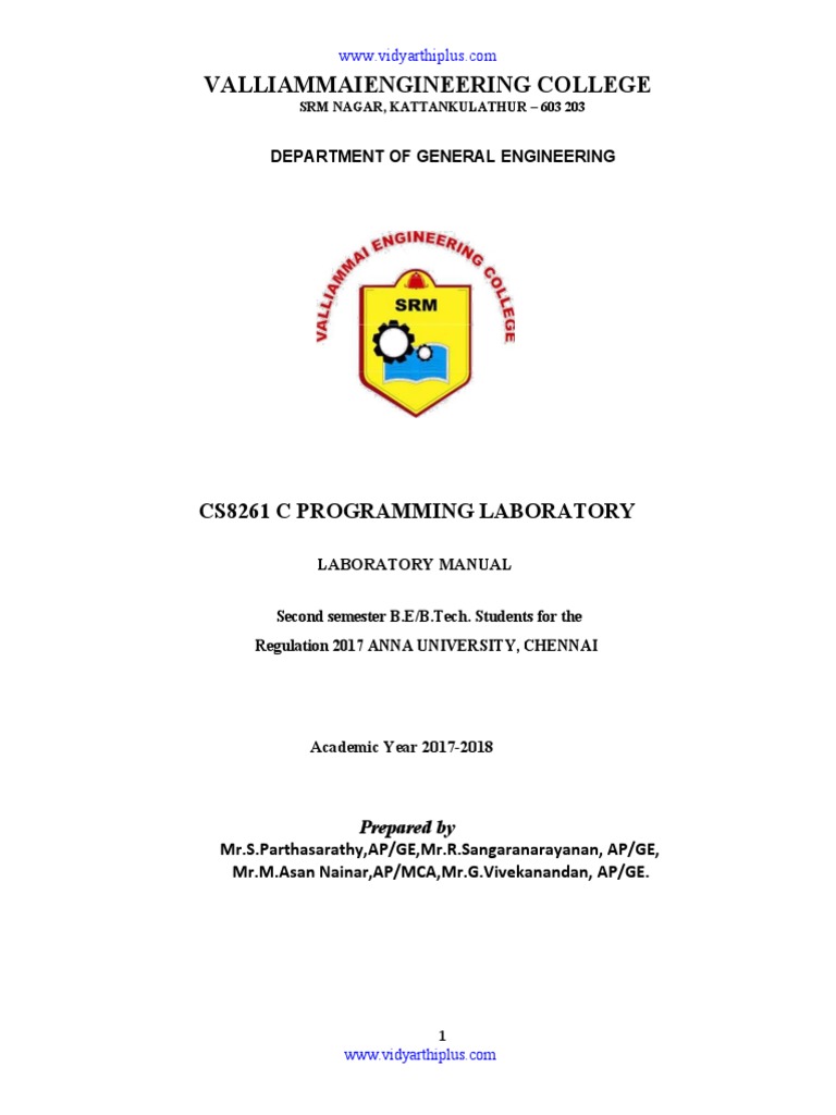 C Programming Lab | PDF | C (Programming Language) | String (Computer ...