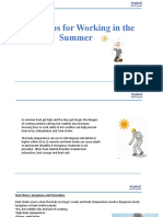 Safety Tips For Working in The Summer