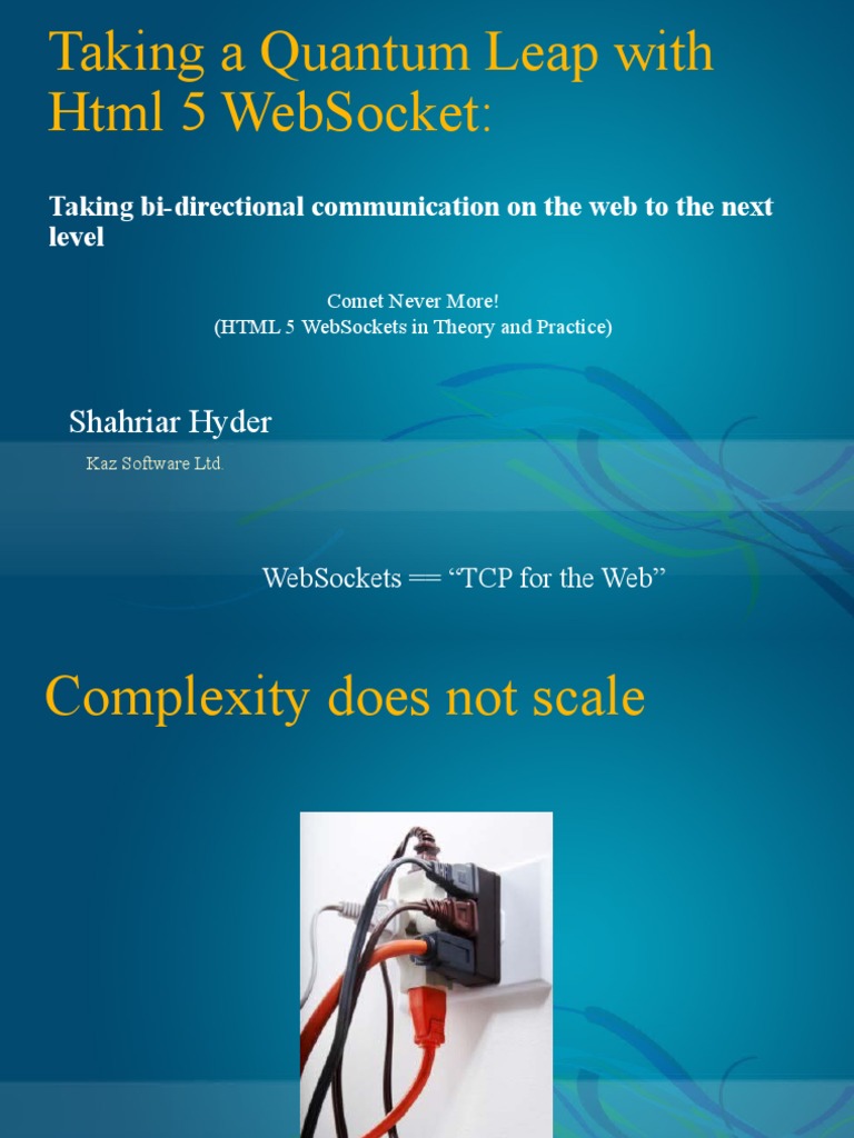 HTML5 WebSockets: Real-Time Web Communication | PDF | Data Transmission ...