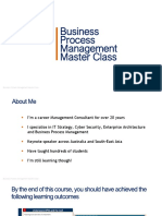 BPM Master Class Guide Business Process Management