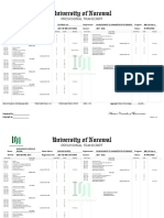 University of Narowal Provisional Transcript