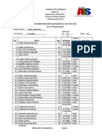 List of Registrants: Accreditation and Equivalency (A & E) Test 2018