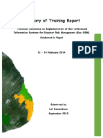 Nepal Training Summary Report