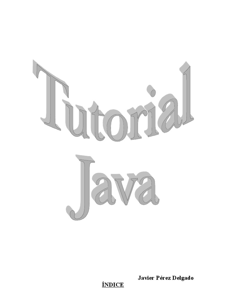 Tutorial de Java | PDF | Java (lenguaje de programación) | Objeto ...
