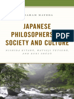 Graham Mayeda - Japanese Philosophers On Society and Culture - Nishida Kitaro, Watsuji Tetsuro, and Kuki Shuzo-Lexington Books (2020)