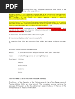 1987 Philippine Constitution key provisions on foreign policy