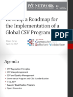 2017 - Develop A Roadmap For The Implementation of A Global CSV Program