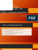 Steps in Conducting Competency Assessment
