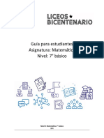 Guía #4 Ecuaciones de 1° Grado