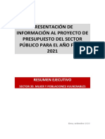 Resumen Ejecutivo Del Sector39 - 2021