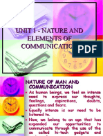 Unit 1 - Nature and Elements of Communication