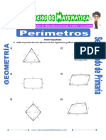 Ejercicios de Perimetros para Sexto de Primaria