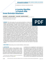 Application of Deep Learning Algorithm in Clinical Analysis of Patients With Serum Electrolyte Disturbance