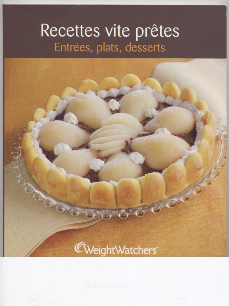 Livre de Recettes WW Plats et Desserts