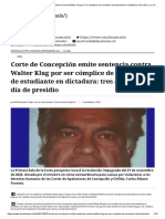 Corte de Concepción emite sentencia contra Walter Klug por ser cómplice de secuestro de estudiante en dictadura_ tres años y un día de presidio - El Mostrador