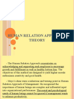 Human Relation Approach Theory G 2