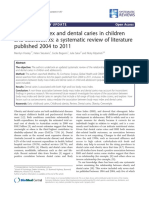 Body Mass Index and Dental Caries in Children and Adolescents: A Systematic Review of Literature Published 2004 To 2011
