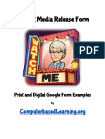 Student Media Release Form: Print and Digital Google Form Examples
