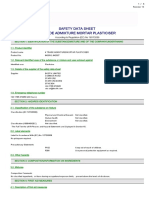 Safety Data Sheet 4 Trade Admixture Mortar Plasticiser: According To Regulation (EC) No 1907/2006