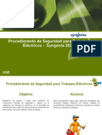 Procedimiento Seguridad Trabajos Eléctricos Syngenta