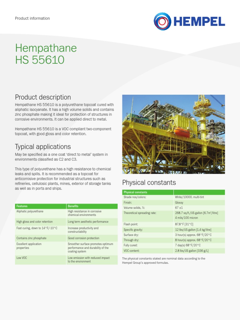 PIS Hempathane HS 55610 PDF Corrosion Building Engineering