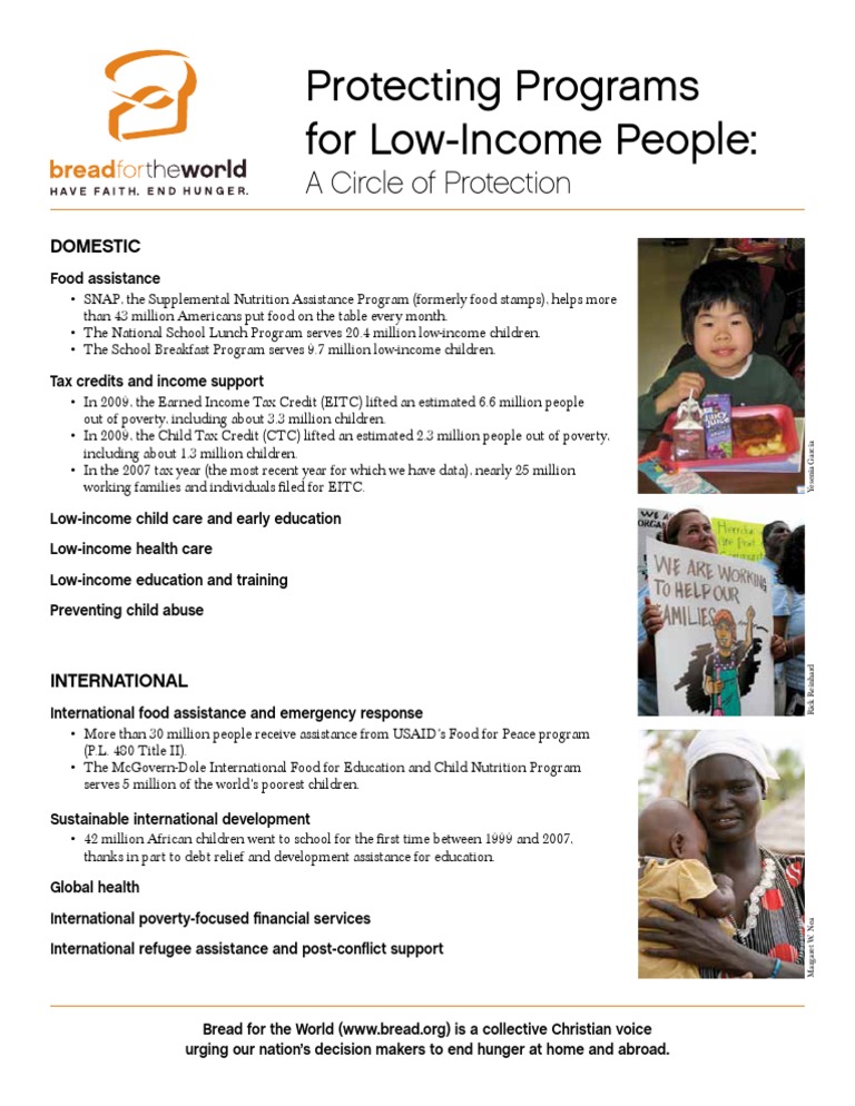 Protecting Low-Income Assistance Programs | PDF