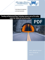 Tunneling and Underground Space Technology Summary Note On Pre-Nailing Support For Shallow Soft-Ground Tunneling